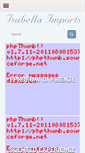 Mobile Screenshot of isabellaimports.com