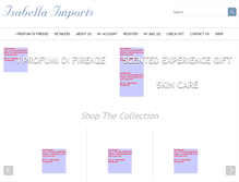 Tablet Screenshot of isabellaimports.com